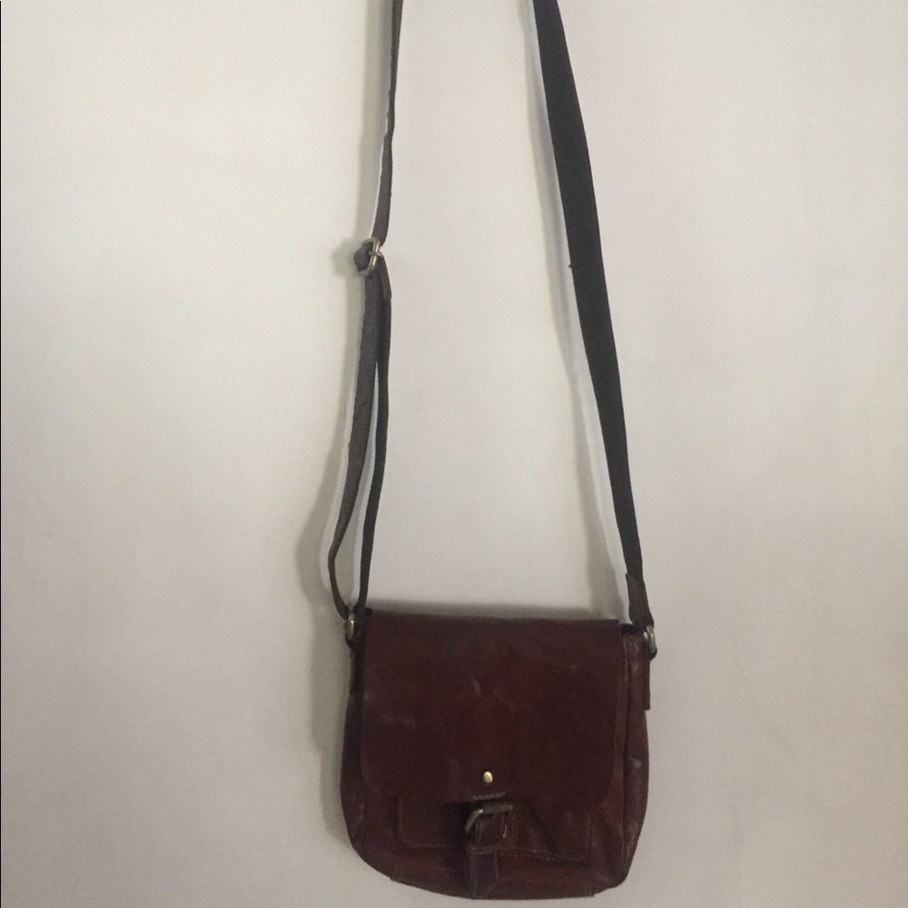 Rowallan brown soft leather crossbody hipster bag